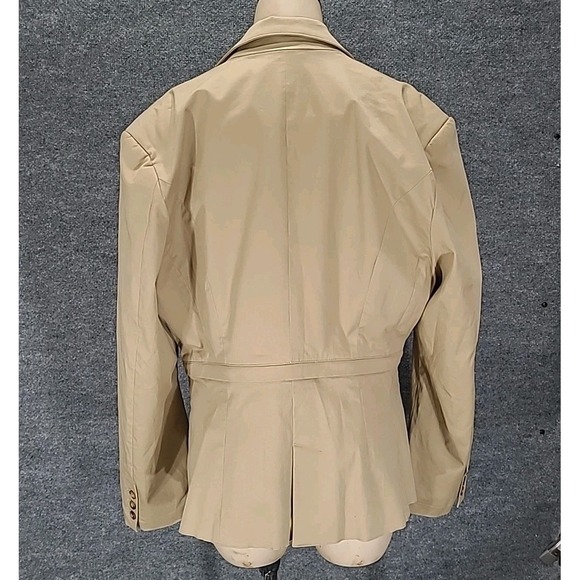 RTA Utilitarian Blazer White Pepper Beige Pockets Women's Size 10 - Picture 15 of 16